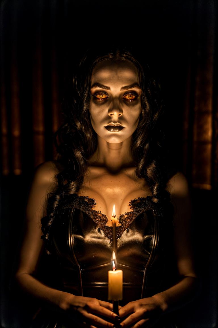 mystery woman in silhouette