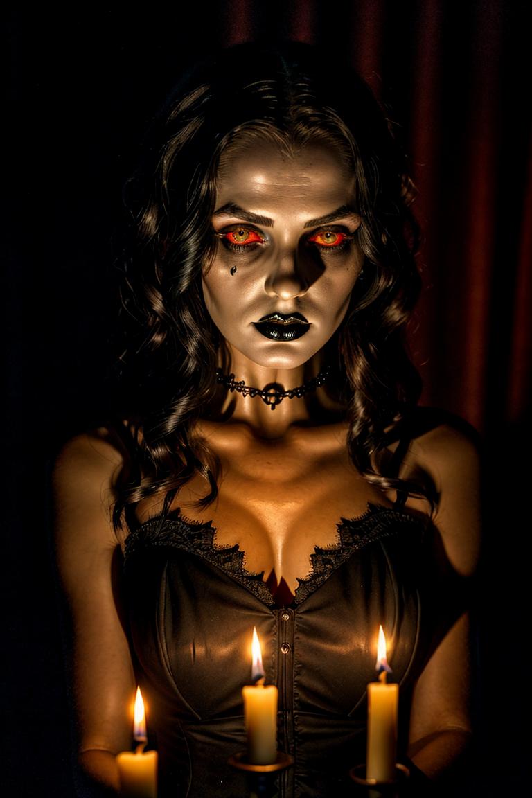 mystery woman in silhouette