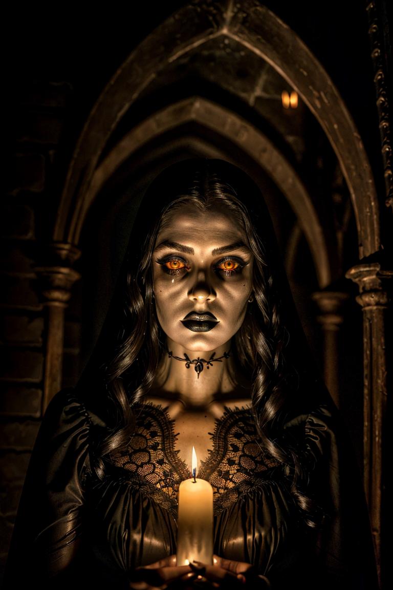 mystery woman in silhouette