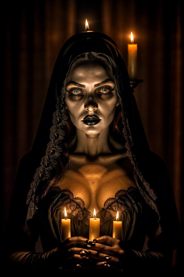 mystery woman in silhouette