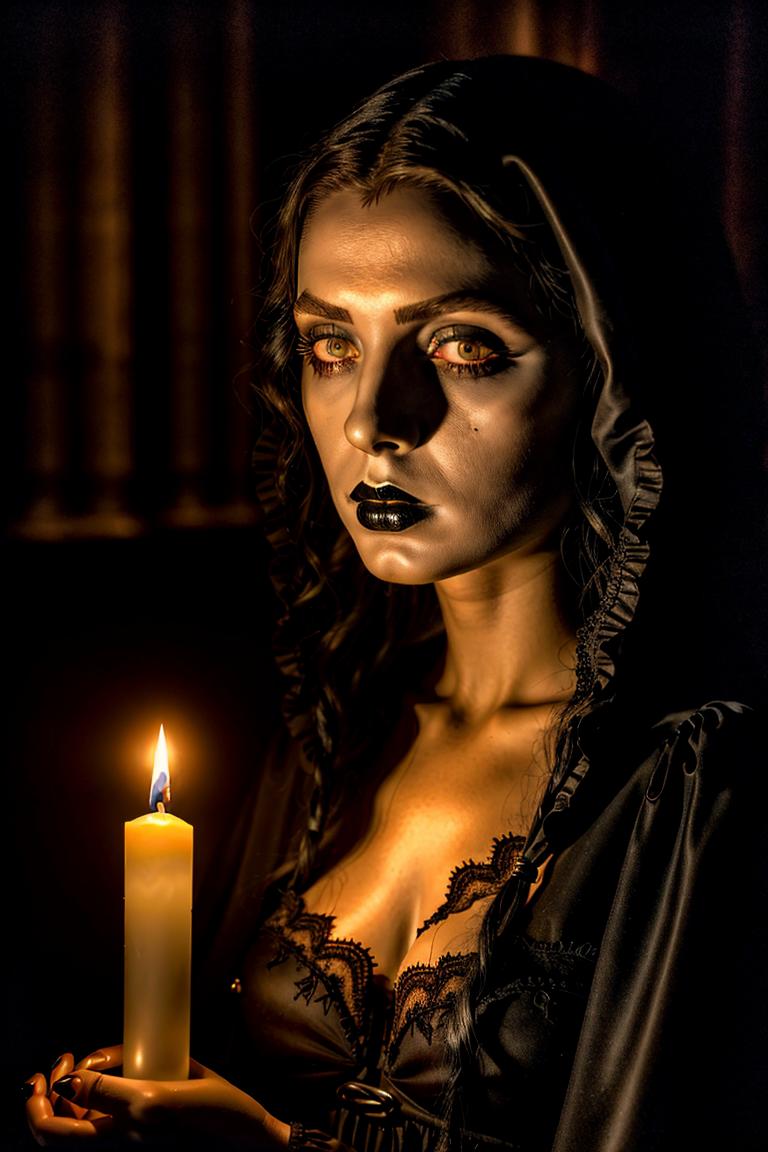 dark tones emotional portrait