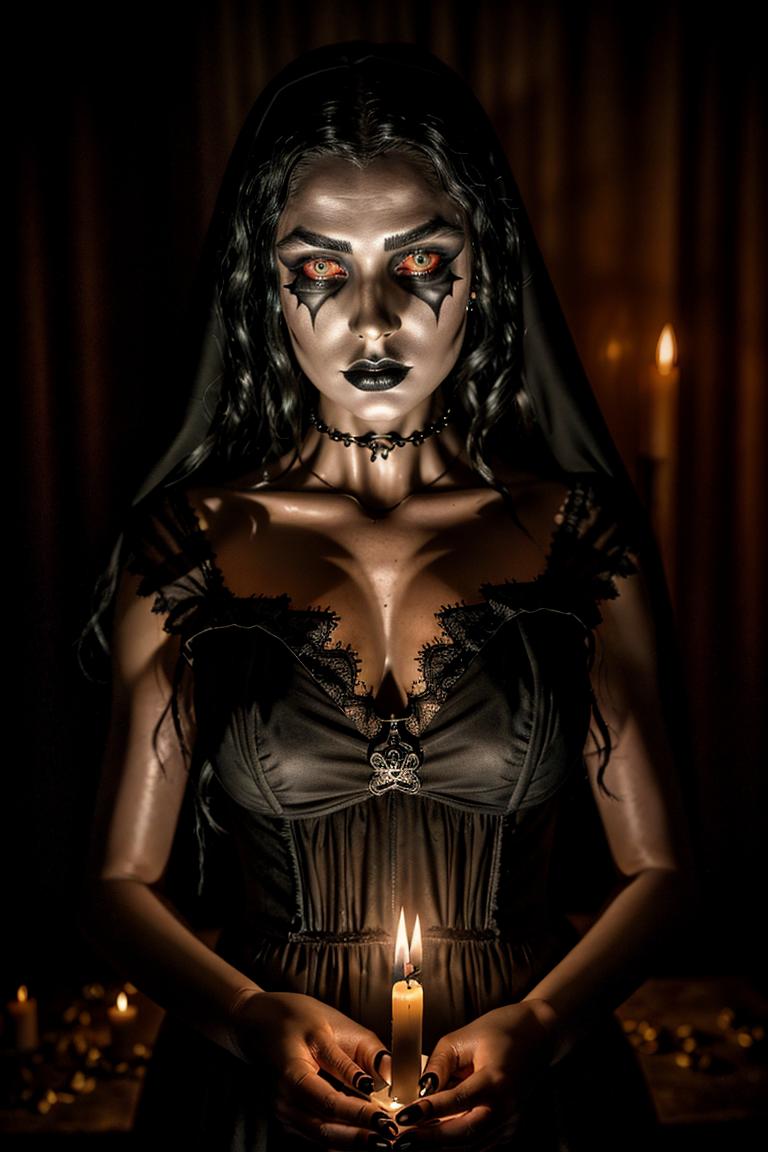 dark tones emotional portrait