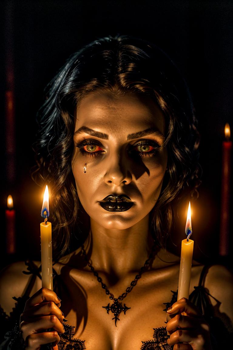 mystery woman in silhouette