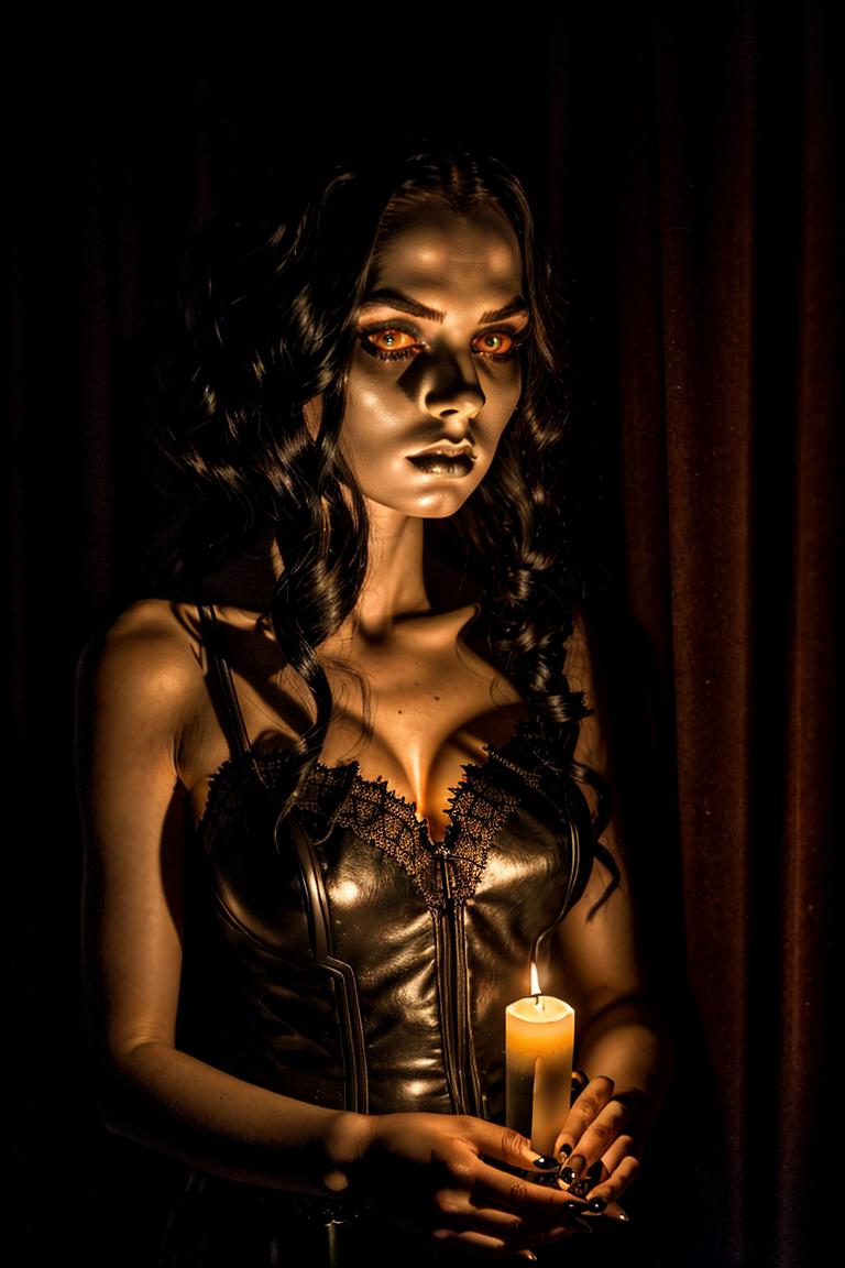 dramatic lighting photo session