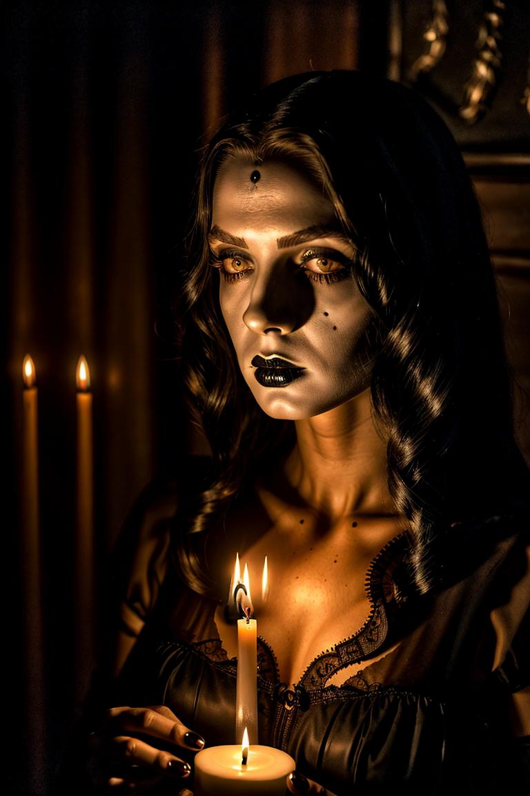 black dress emotional imagery