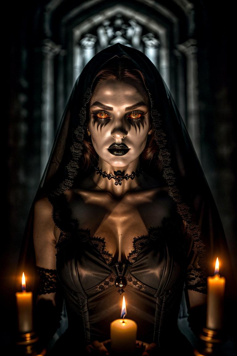 intense stare under light