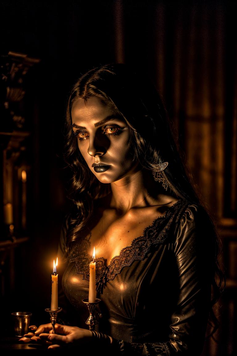 dramatic lighting photo session