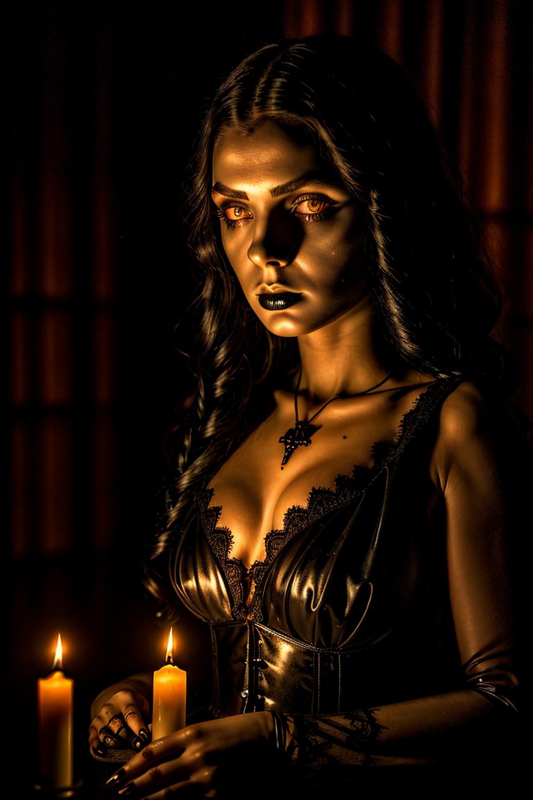 high contrast dramatic face