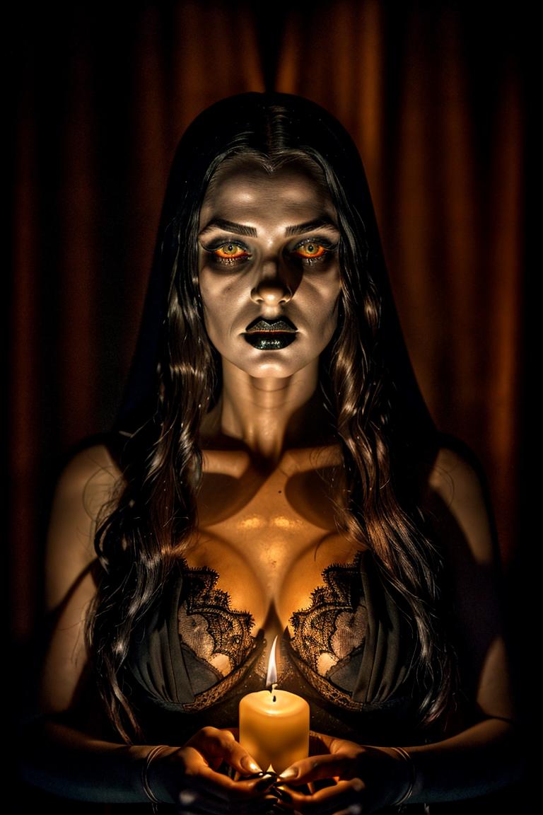 dark tones emotional portrait