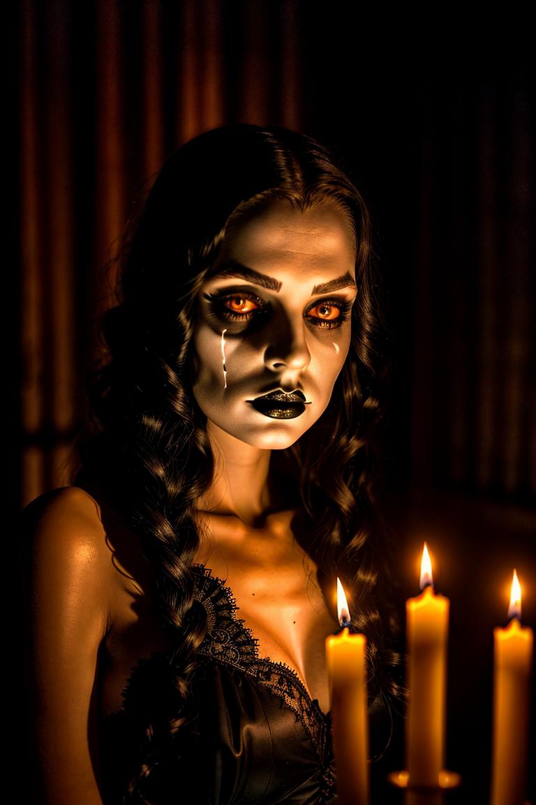 mystery woman in silhouette