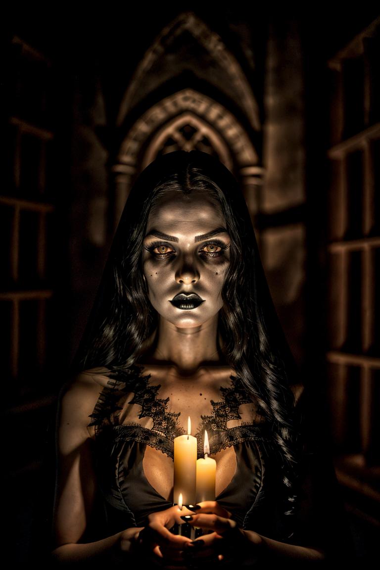 high contrast dramatic face