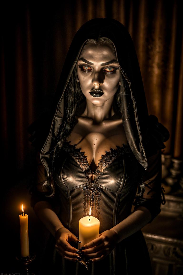 dark tones emotional portrait