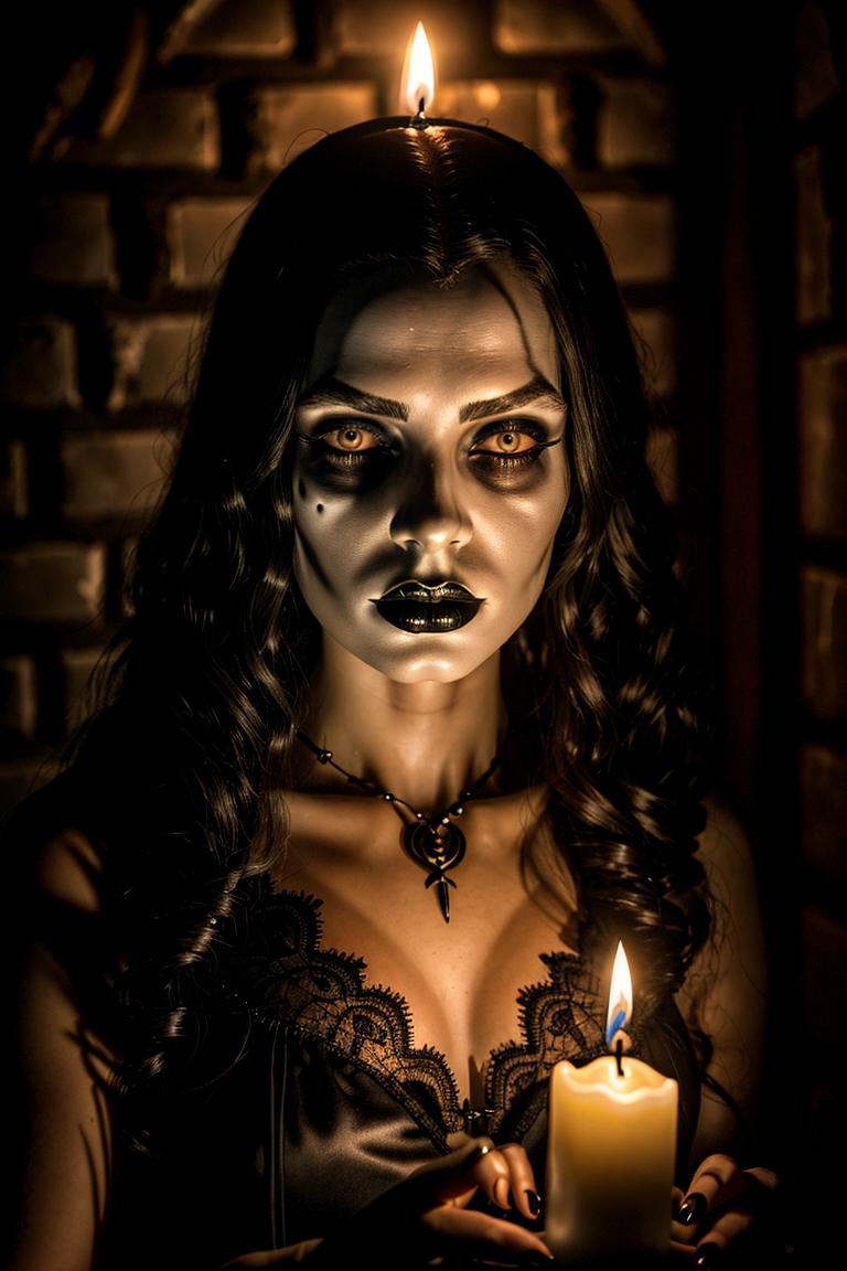 moody dark fashion portrait