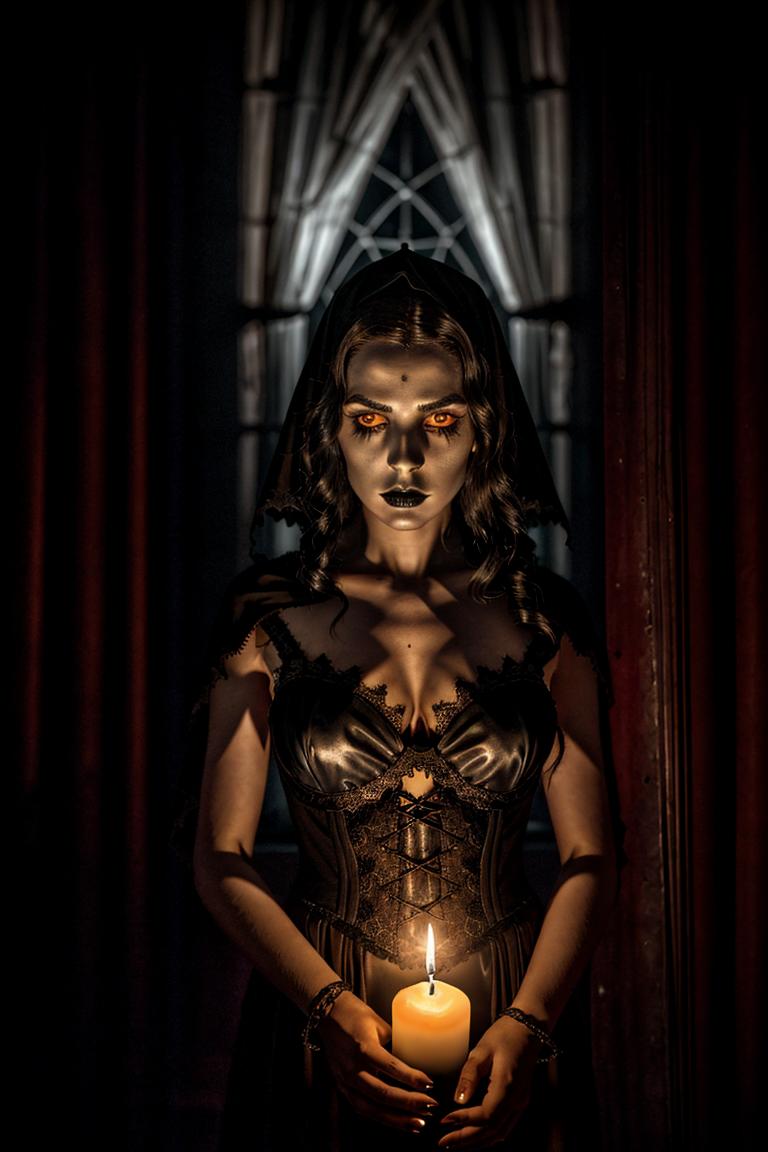 dark tones emotional portrait