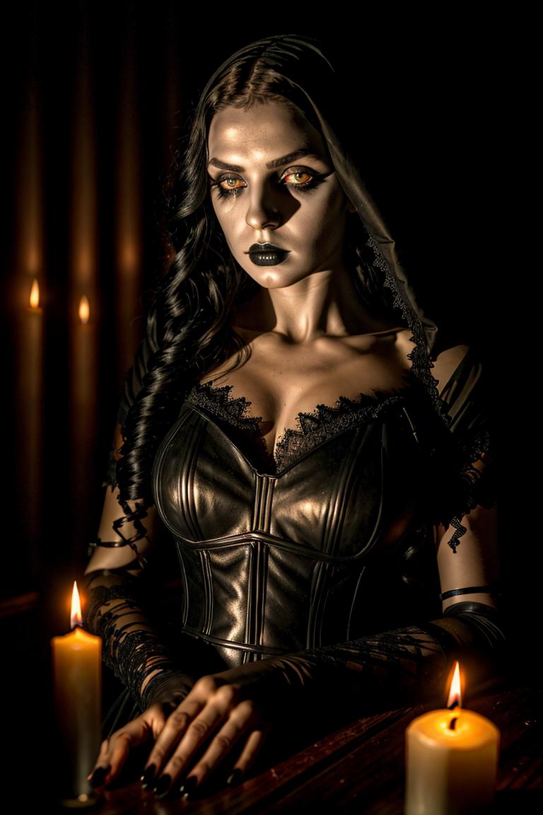 dark tones emotional portrait