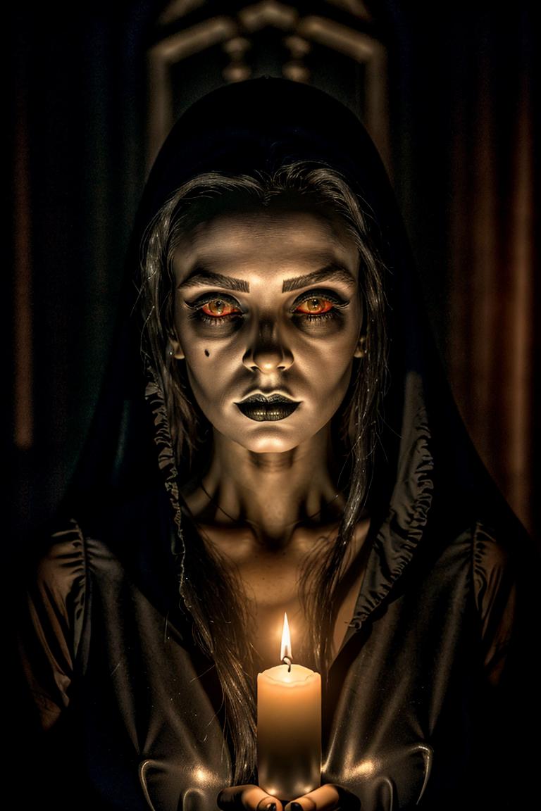 high contrast dramatic face