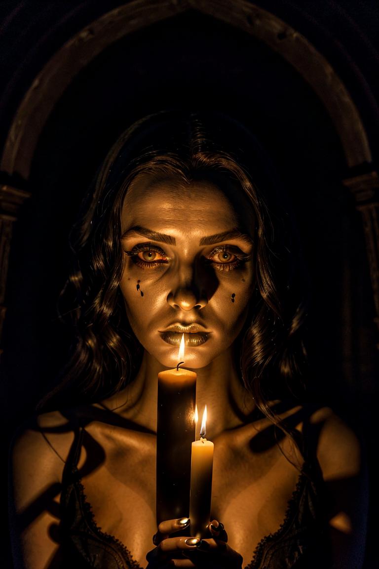 woman in shadows artistic shot