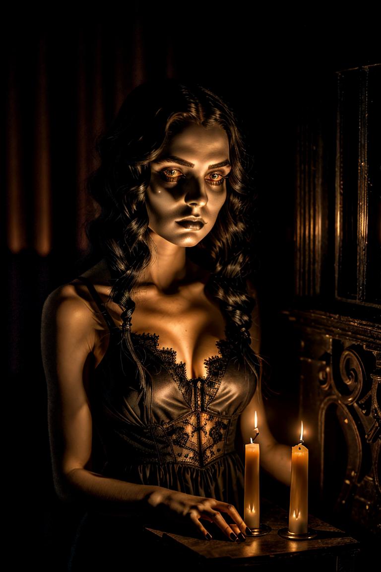 mystery woman in silhouette