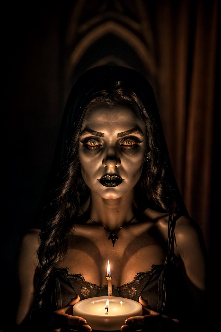 mystery woman in silhouette