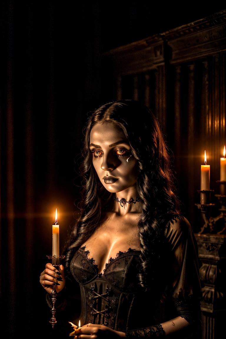 woman in shadows artistic shot