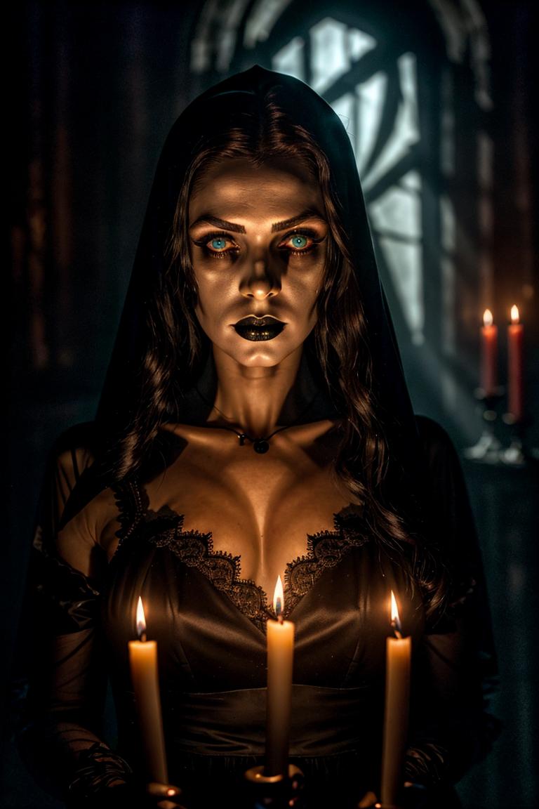 high contrast dramatic face