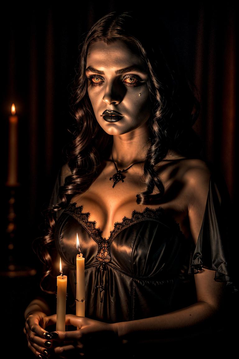 high contrast dramatic face