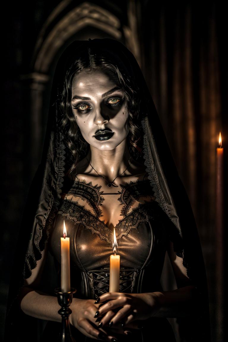 mystery woman in silhouette