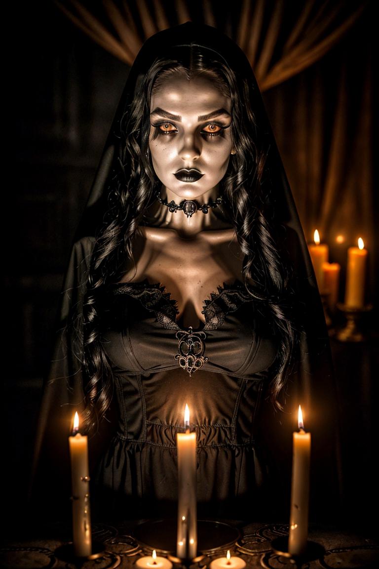 high contrast dramatic face