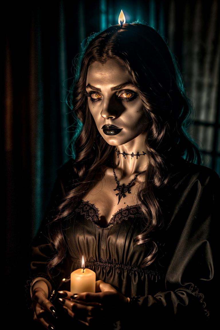 dark tones emotional portrait