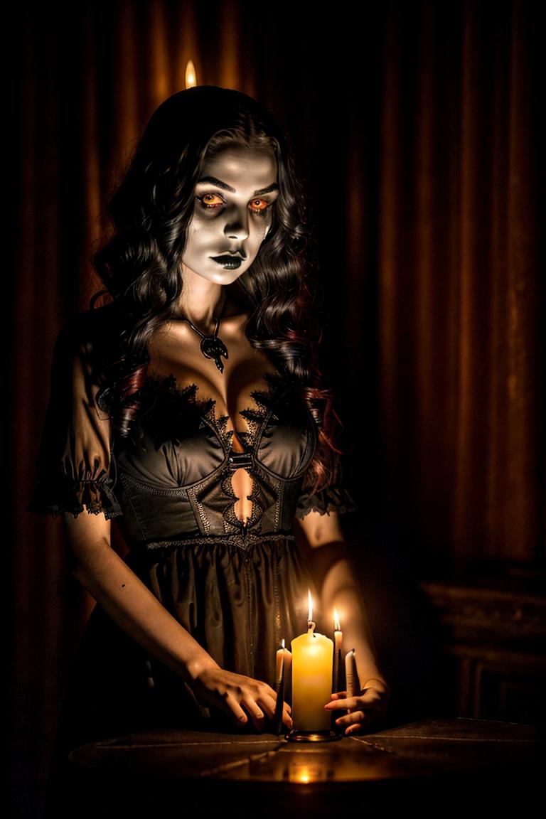 black dress emotional imagery