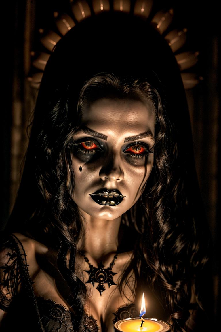 moody dark fashion portrait