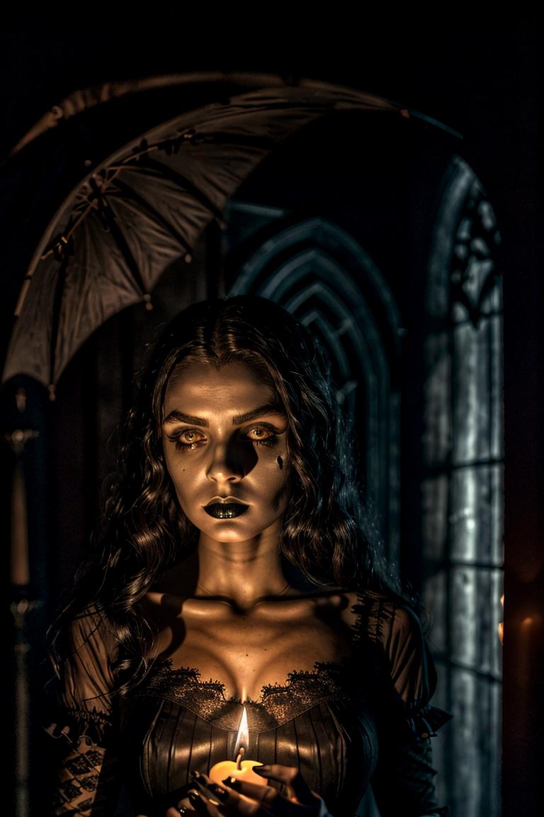 dark tones emotional portrait