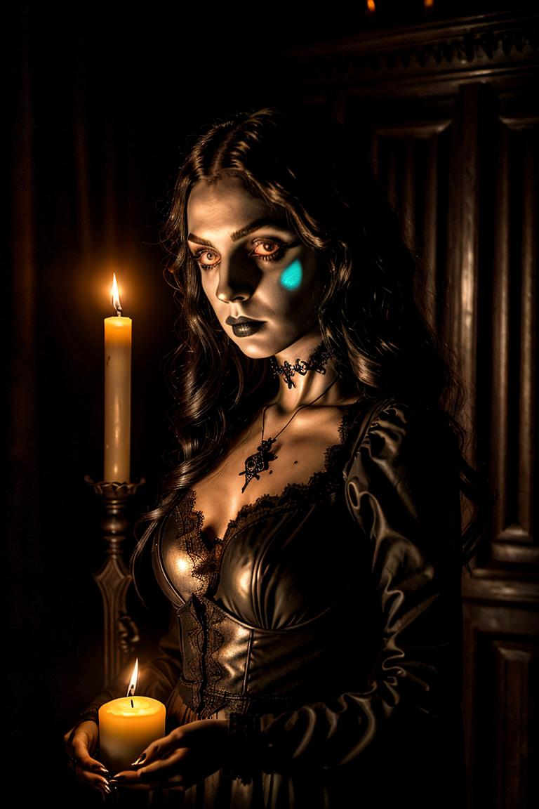 high contrast dramatic face