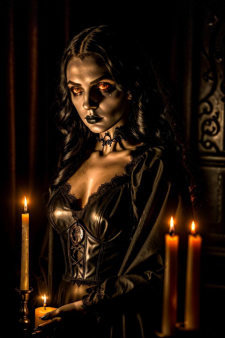 black dress emotional imagery