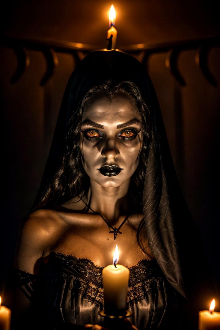 high contrast dramatic face