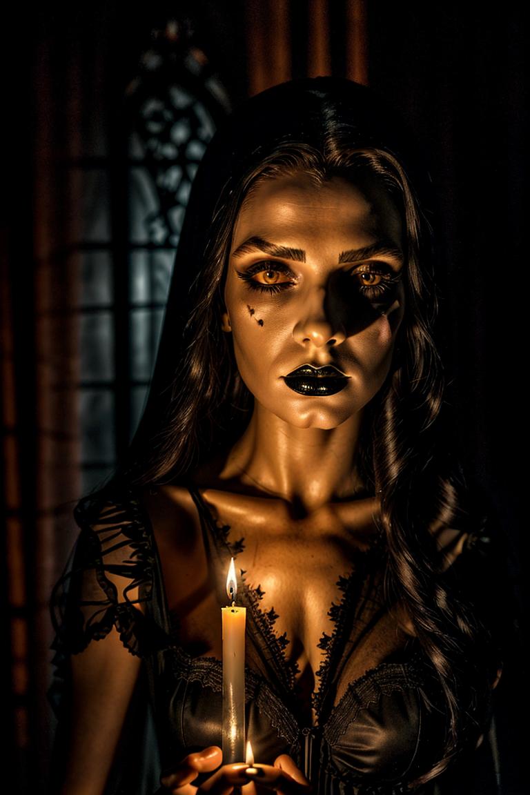 mystery woman in silhouette