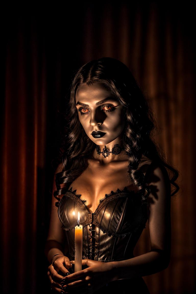 mystery woman in silhouette