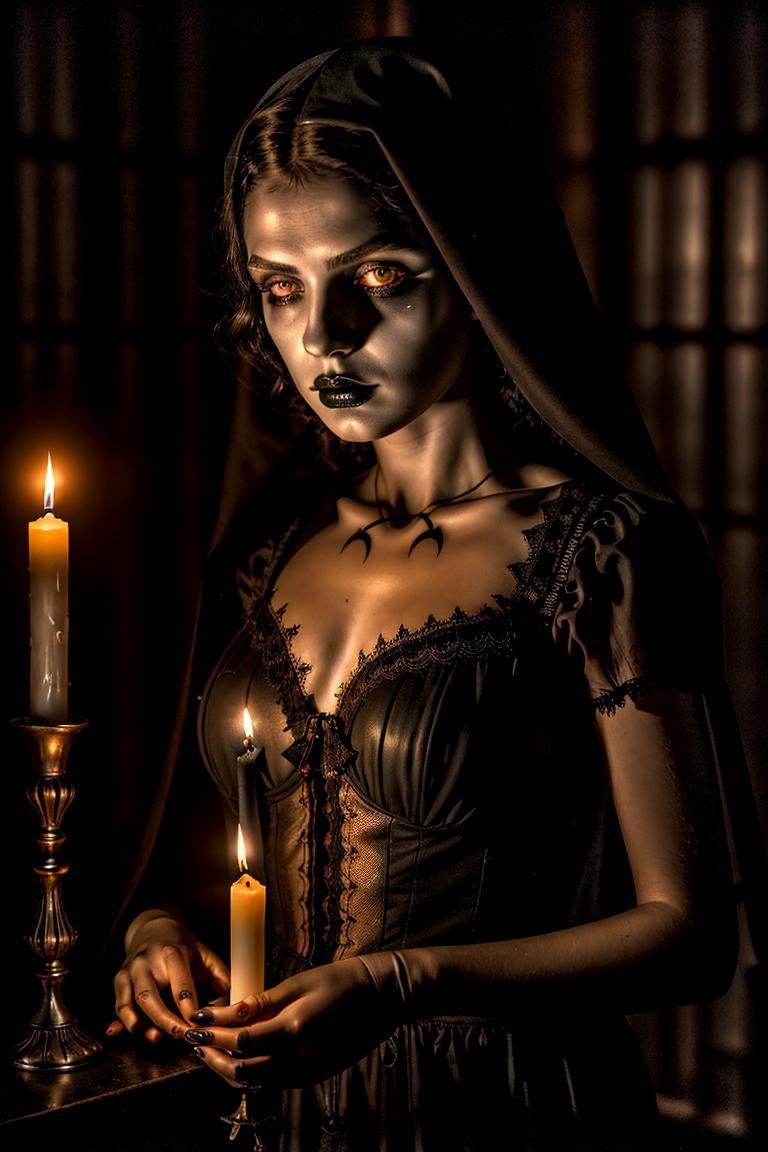 dark tones emotional portrait