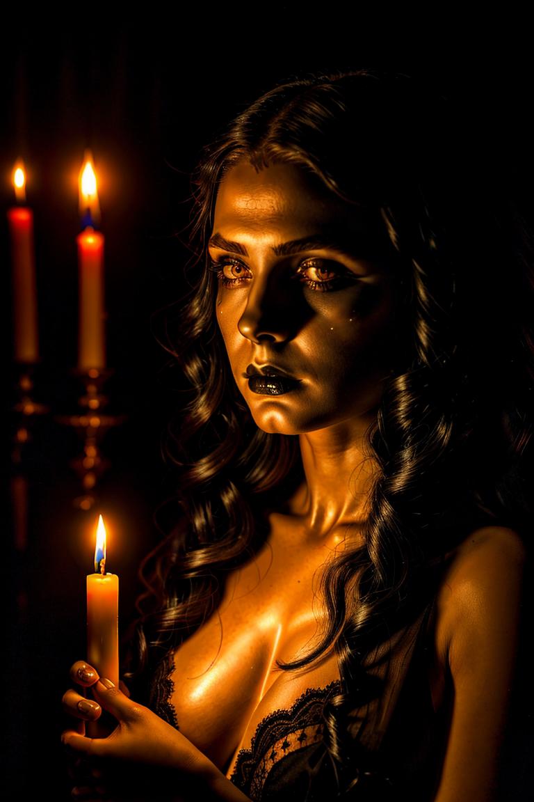 intense stare under light