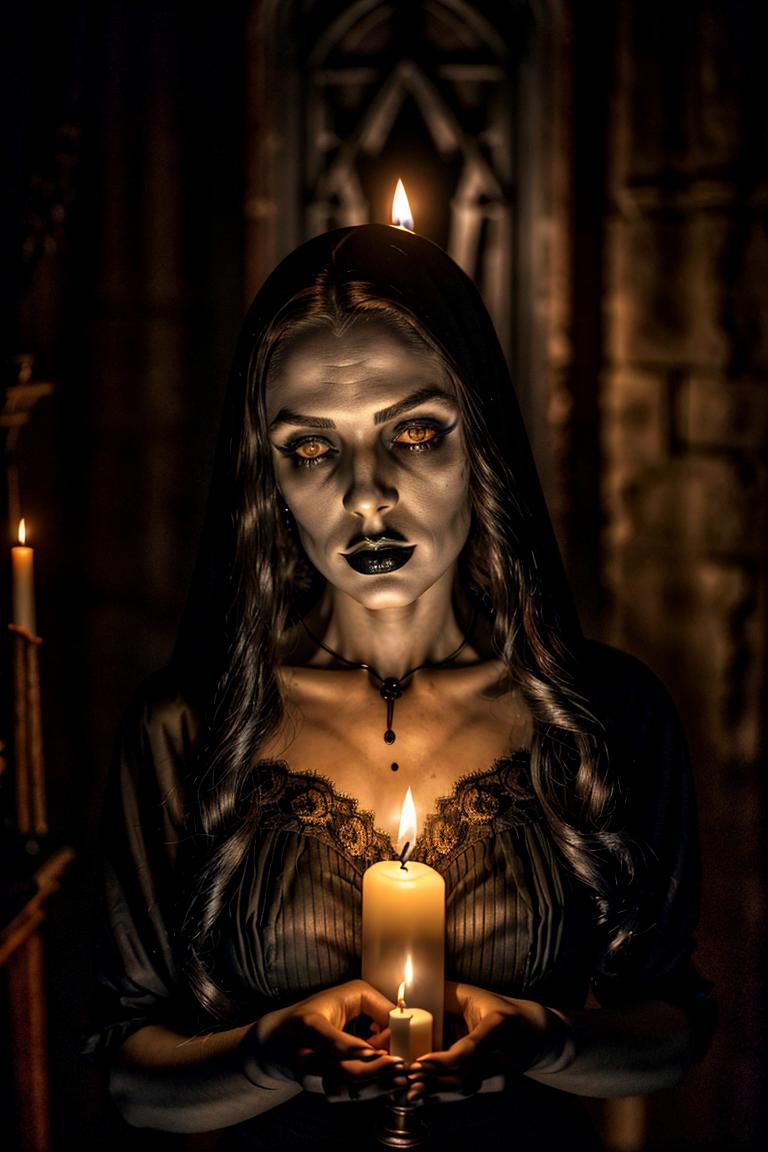 high contrast dramatic face