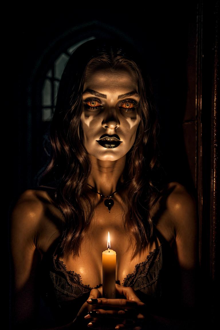 mystery woman in silhouette