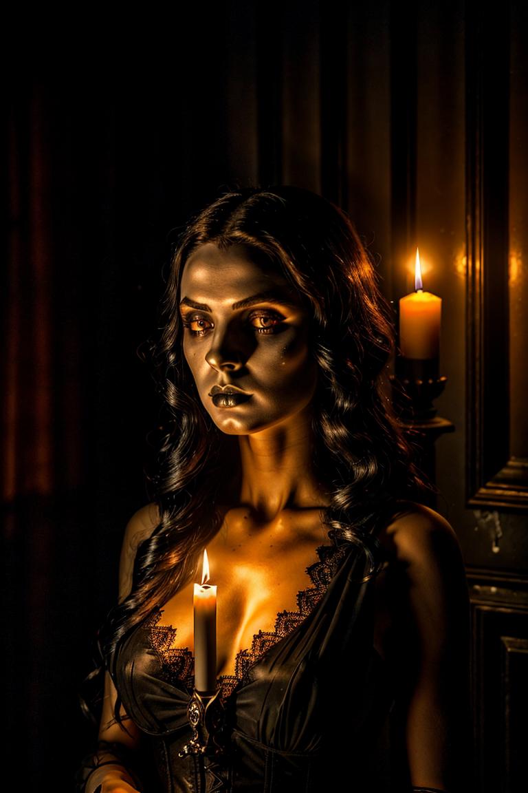 woman in shadows artistic shot