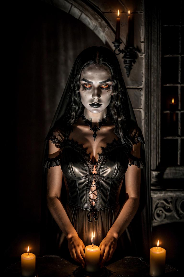 high contrast dramatic face