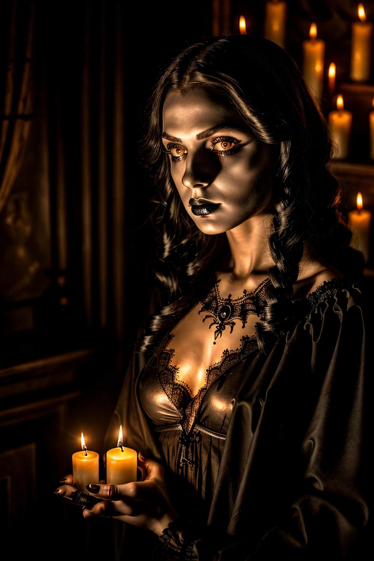 mystery woman in silhouette