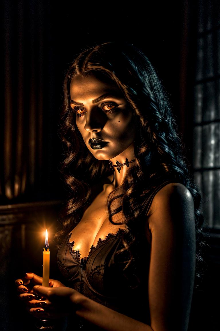 woman in shadows artistic shot