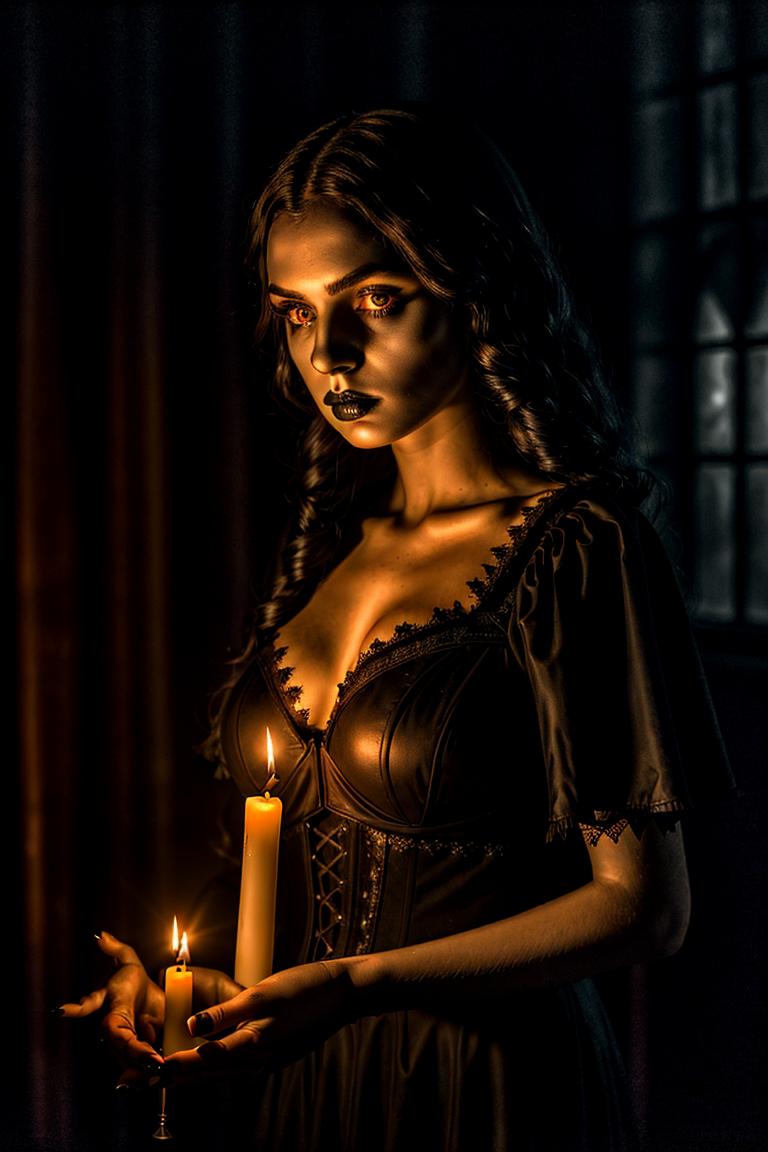 high contrast dramatic face