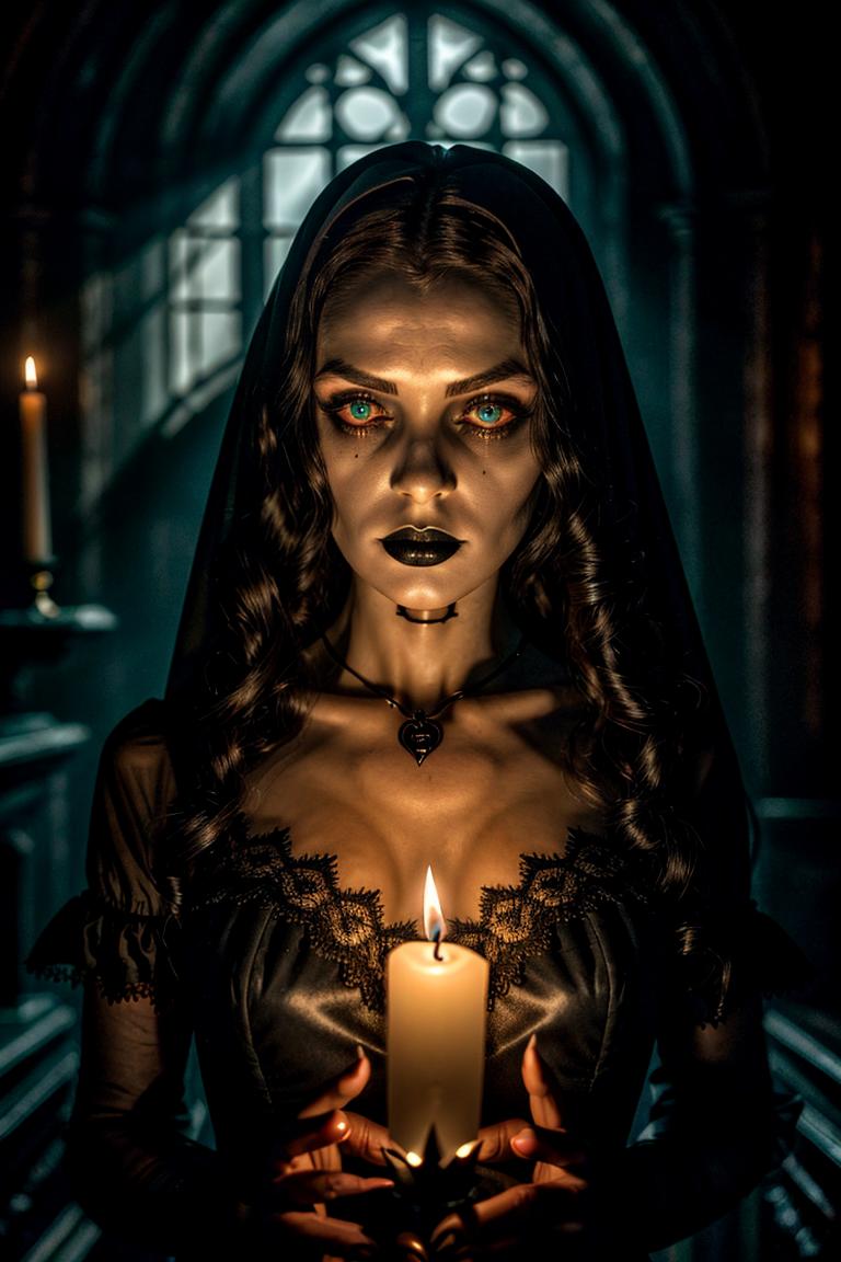 dark tones emotional portrait