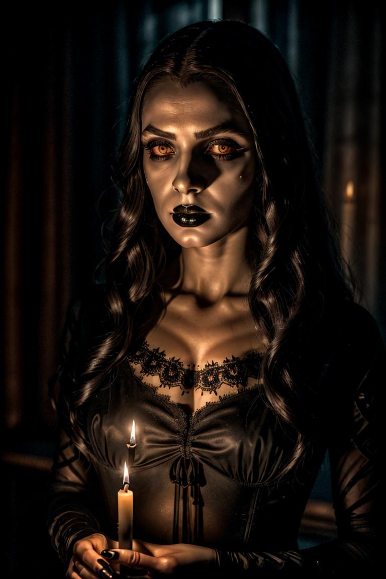 intense stare under light