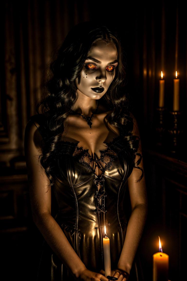 dark tones emotional portrait