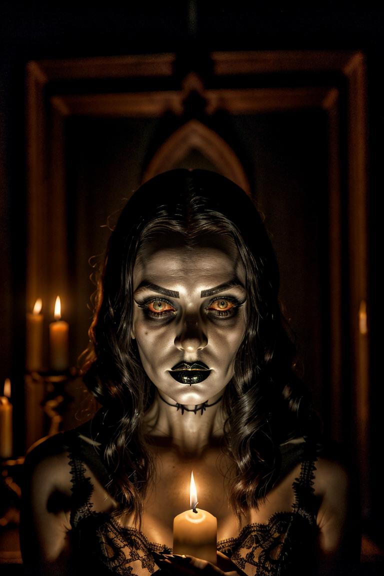 dark tones emotional portrait